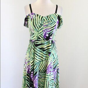 Eva Mendes Off-Shoulder Dress